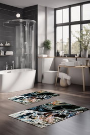 Mijölnir Juego de alfombrillas de baño CT-5048 Multicolor